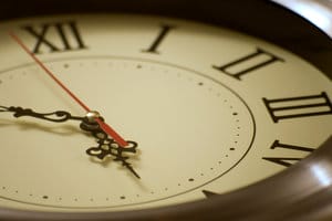 clock face with roman numerals